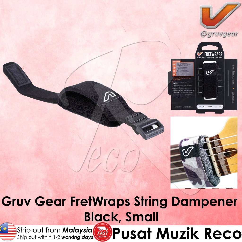 Gruv Gear FretWraps – String Noise Dampener for Guitar, Bass & Ukulele