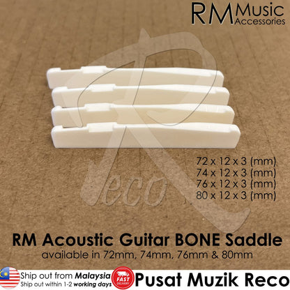 RM Acoustic Guitar Bone Nut & Saddle – Multiple Sizes