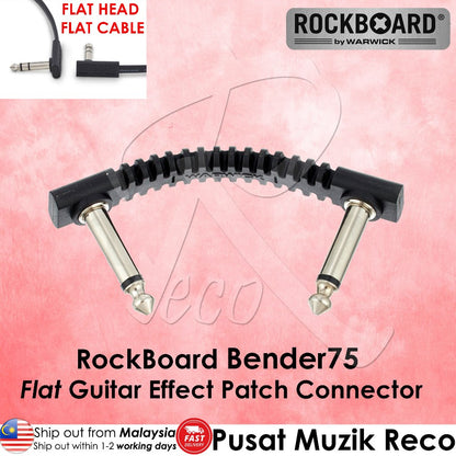 Warwick RockBoard Flat Patch Cable Bender75 Flat Patch Connector