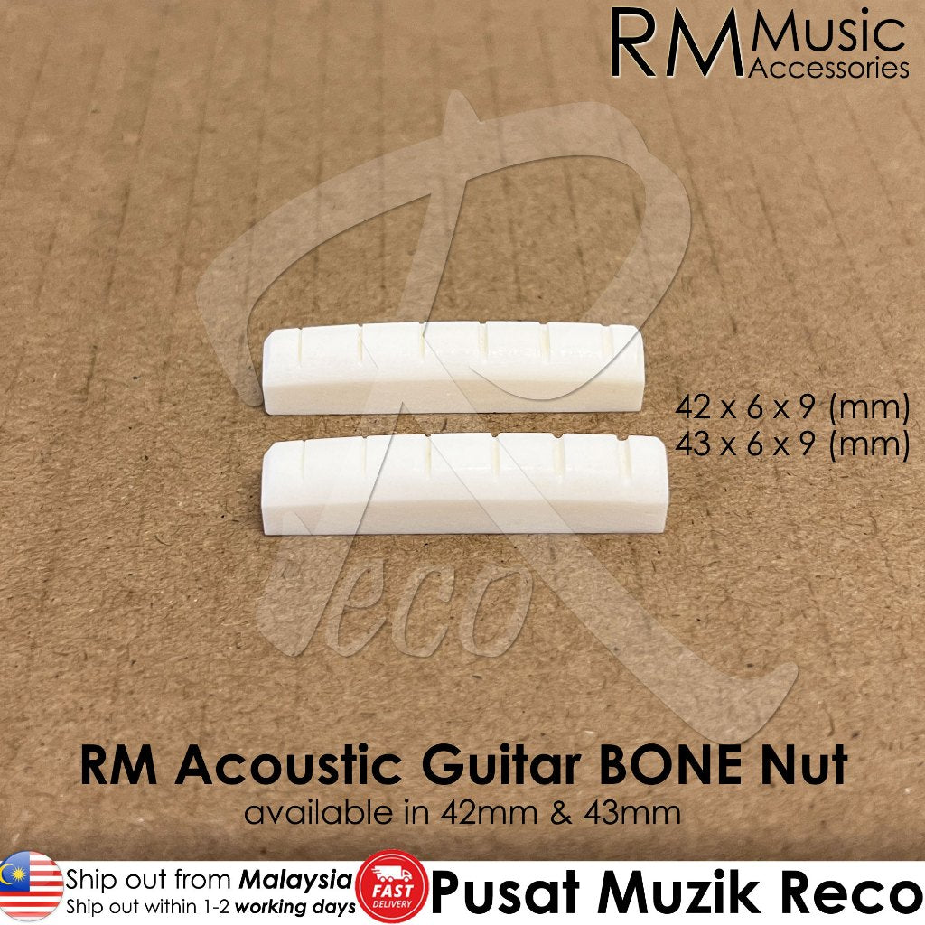 RM Acoustic Guitar Bone Nut & Saddle – Multiple Sizes