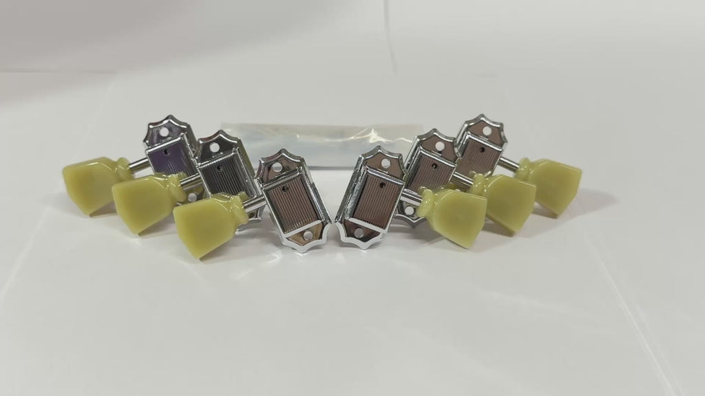 Allparts TK-0877-010 Vintage Deluxe Kluson Style Les Paul SG Electric Guitar Machine Head Tuner SET 3R3L - Reco Music Malaysia