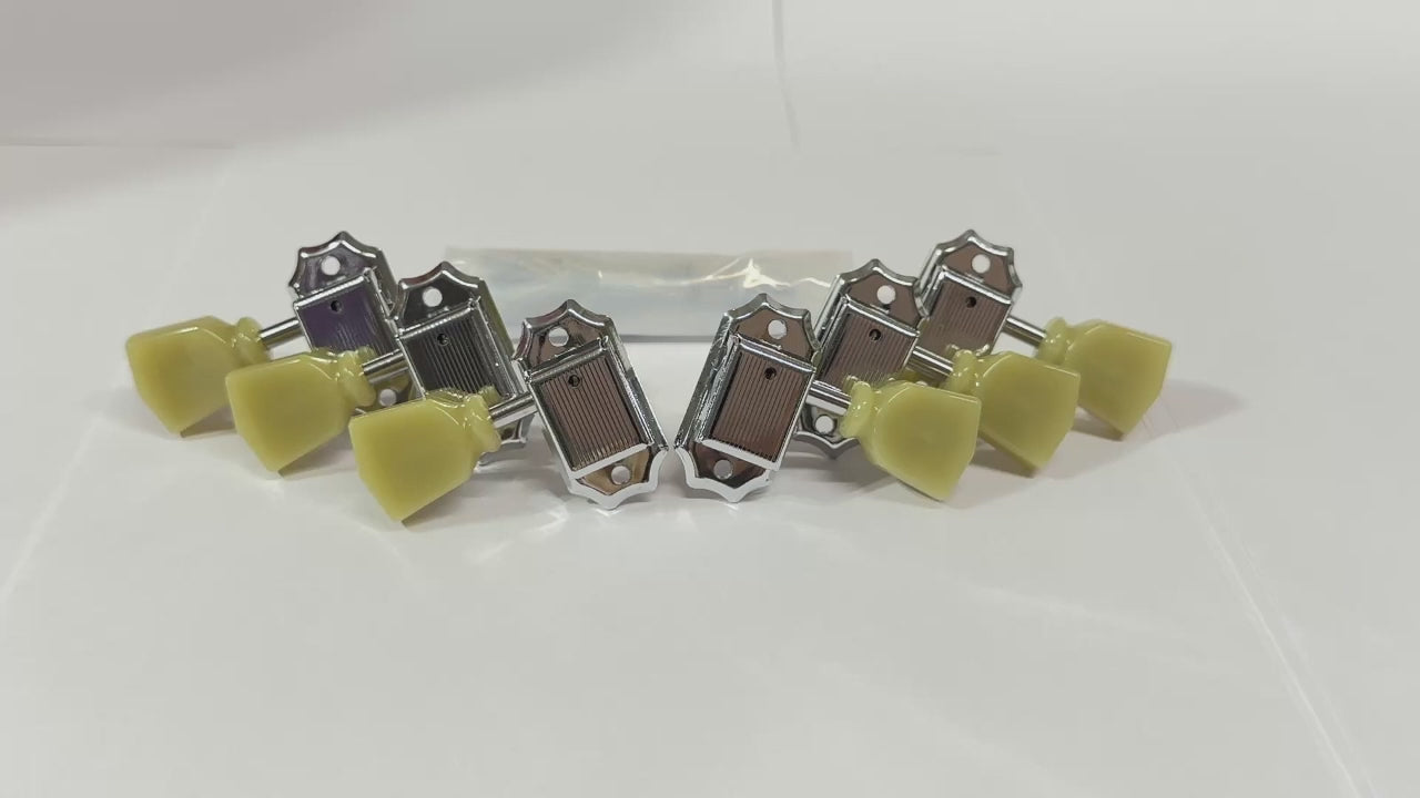 Allparts TK-0877-010 Vintage Deluxe Kluson Style Les Paul SG Electric Guitar Machine Head Tuner SET 3R3L - Reco Music Malaysia