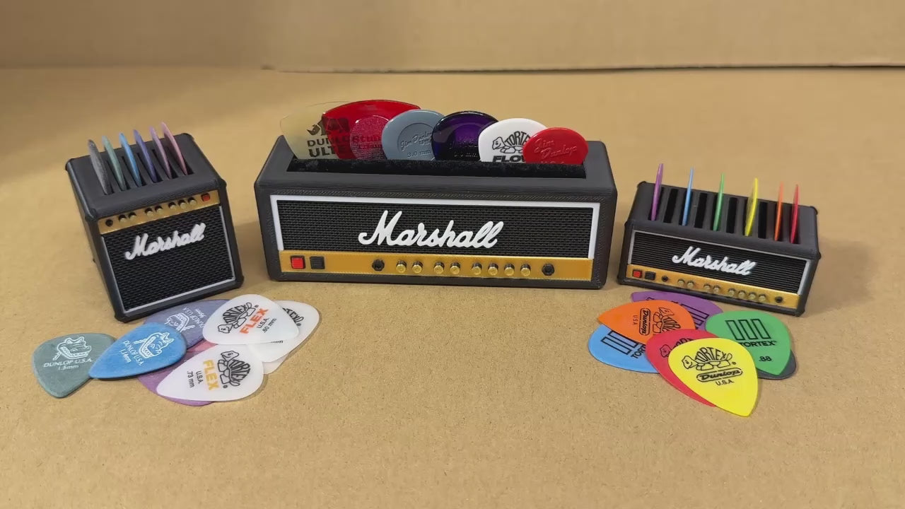 RM Guitar Picks Holder 3D Printed Amp Speaker Guitar Pick Holder Pick Organizer Storage Case