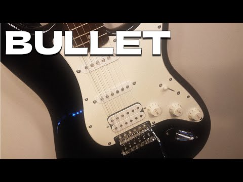 Fender Squier 0370001506 Black Bullet Stratocaster Electric Guitar - Reco Music Malaysia