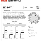 *Evans B14HDD HD Dry COATED 14" Snare Drumhead - Reco Music Malaysia