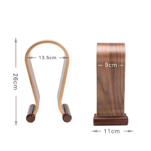 RM RHH200 Premium Wooden Headphone Holder - Reco Music Malaysia