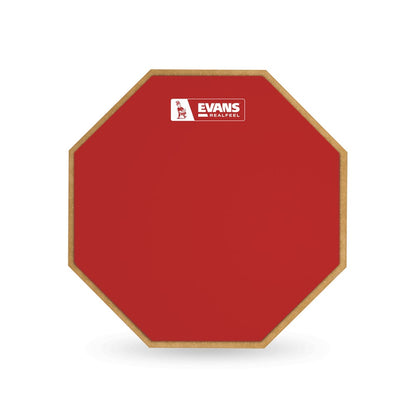 Evans RF12G Red 12in Limited Edition Barney Beats RealFeel Drum Practice Pad - Reco Music Malaysia