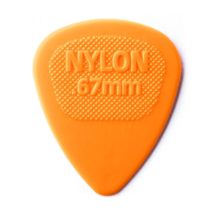 10 x Jim Dunlop Nylon Midi Guitar Pick 0.67mm Orange - Reco Music Malaysia