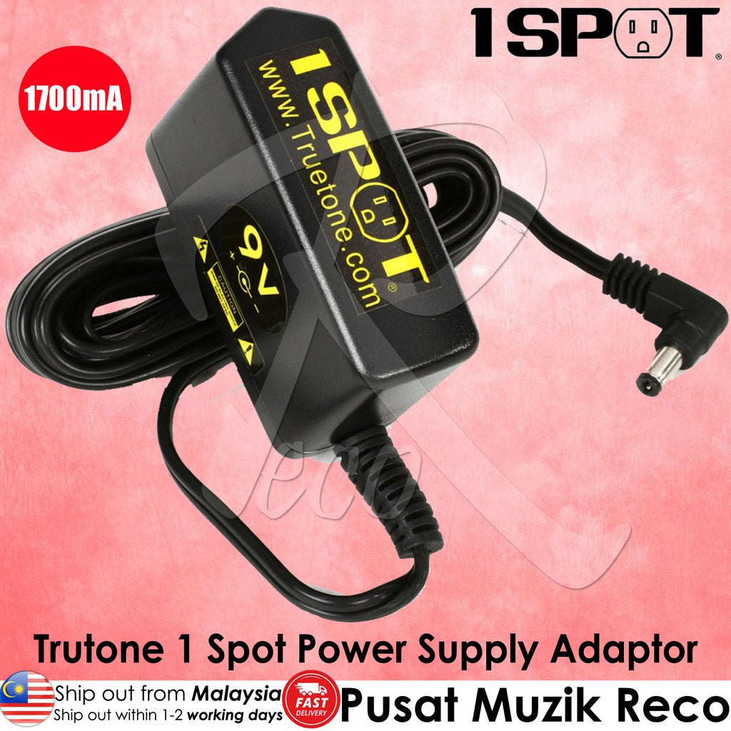 Truetone 1 Spot 9V Power Supply Adaptor for Guitar Effect Pedals - Reco Music Malaysia