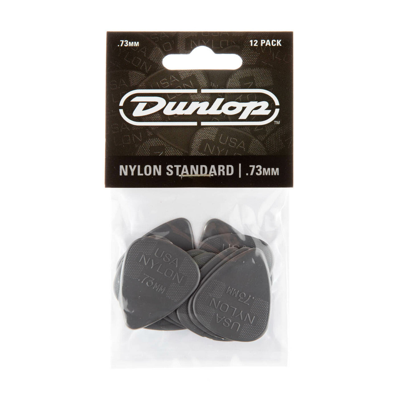 Jim Dunlop 44P073 0.73mm NYLON Standard Guitar Picks Player Pack 12-Pack - Reco Music Malaysia