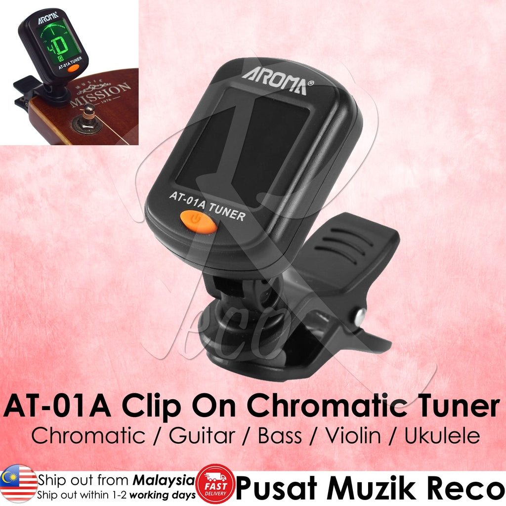 RM AT-01A Rotary Chromatic Clip On Tuner - Reco Music Malaysia