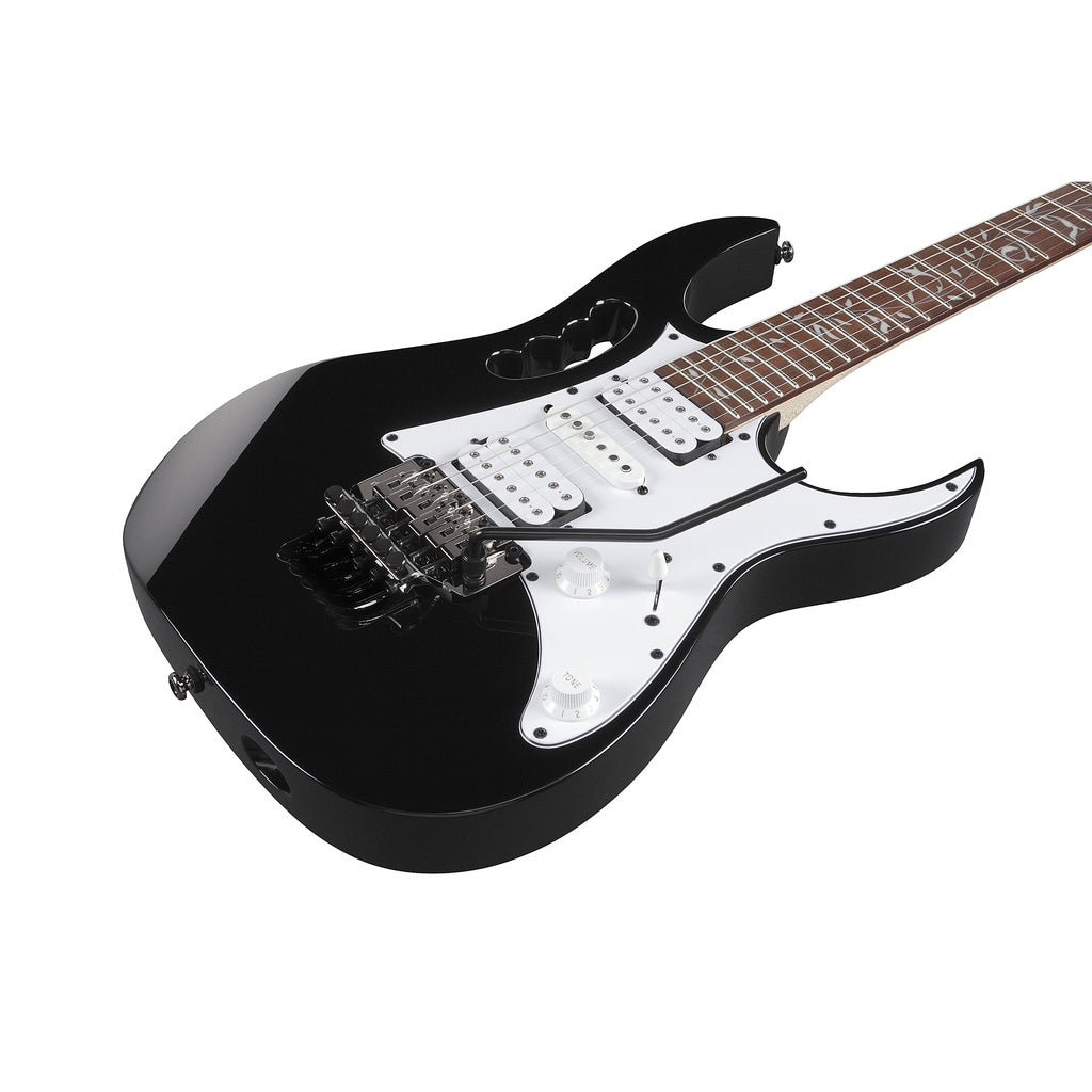 Ibanez JEMJR-BK V2 Steve Vai Signature JEM Series Electric Guitar, Black - Reco Music Malaysia