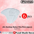 6 X Jim Dunlop Nylon Fins Guitar Pick 0.67mm - Reco Music Malaysia