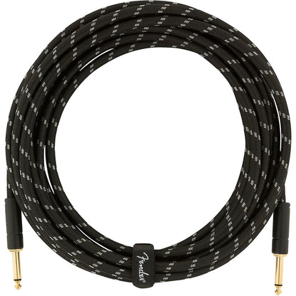 Fender 0990820092 Deluxe Series 10ft Straight Black TWEED Instrument Cable - Reco Music Malaysia