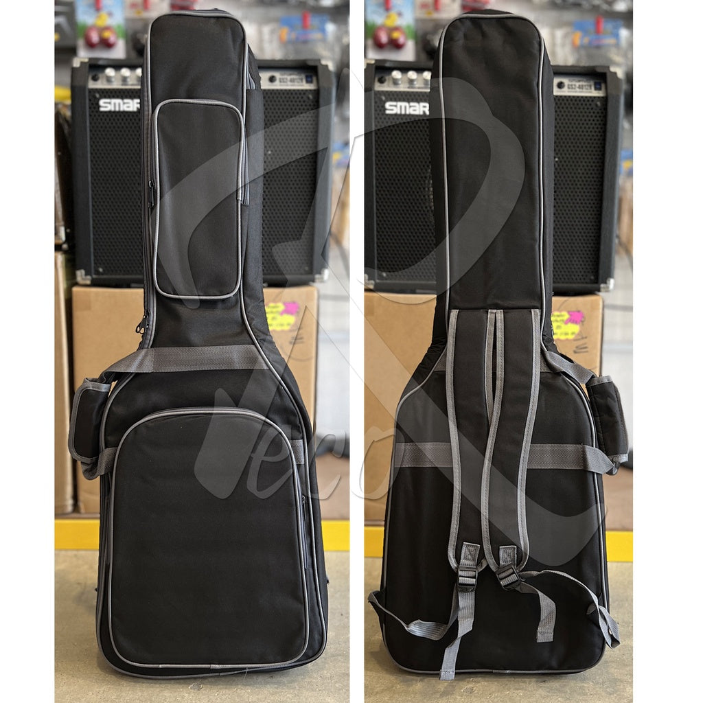 RM REB10 10mm Basic Padded Electric Guitar Bag, Black - Reco Music Malaysia