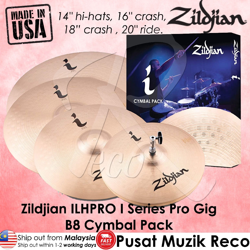 Zildjian ILHPRO I Series Pro Gig B8 Cymbal Pack - Reco Music Malaysia