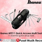 Ibanez MTZ11 Quick Access Multi Tool, 11 Essential Guitar Setup Tools, Biker Black - Reco Music Malaysia