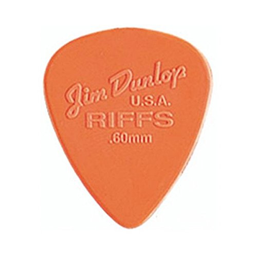 Jim Dunlop 4350 Nylon Riffs Guitar Pick 0.60mm Orange - Reco Music Malaysia