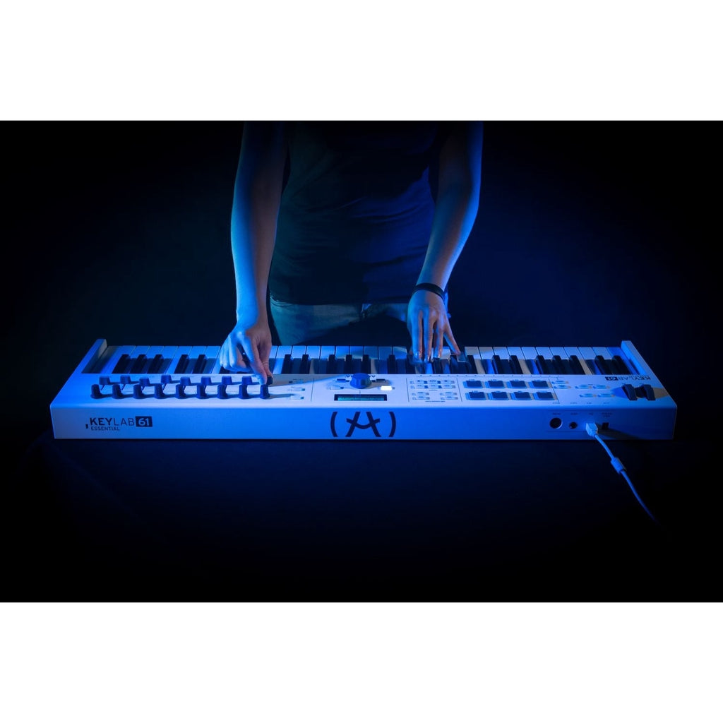 Arturia KeyLab Essential 61 61 key USB Midi White Keyboard Controller - Reco Music Malaysia