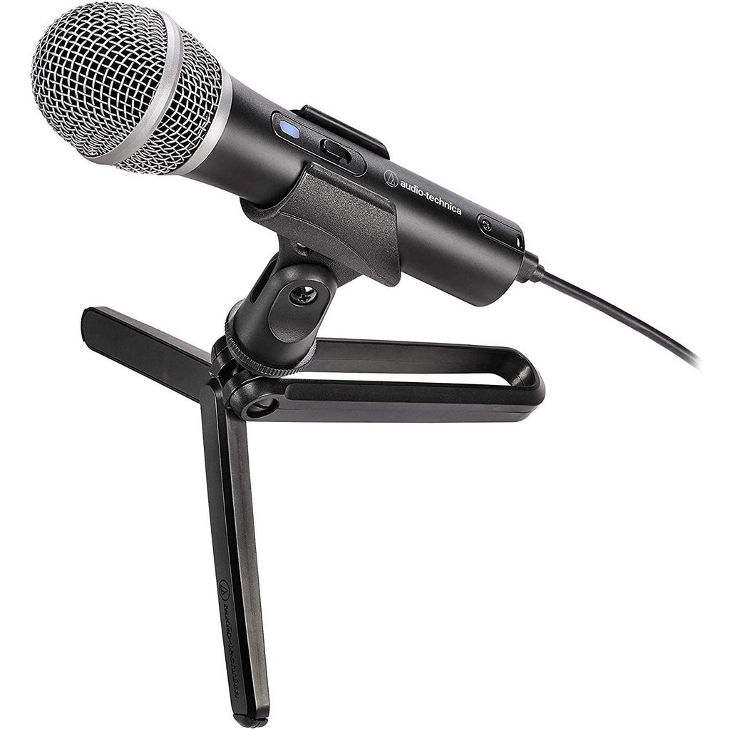 Audio Technica ATR2100x-USB Cardioid Dynamic USB/XLR Microphone with Pop Filter & Mic Arm ATR2100x USB ATR2100xUSB Mic - Reco Music Malaysia