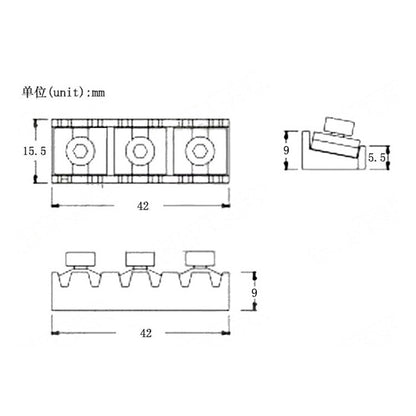 RM GM-SLE502 Chrome Electric Guitar Floyd Rose String Locking Nut - Reco Music Malaysia