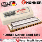 Best Hohner Marine Band Harmonica 10 Holes E Key | Reco Music Malaysia