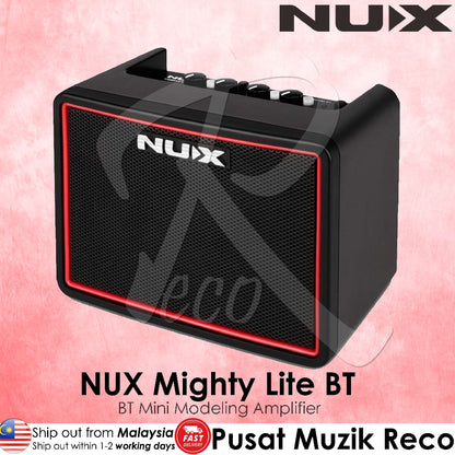 NUX Mighty Lite BT Mini Portable Modeling Guitar Amplifier with Bluetooth - Reco Music Malaysia