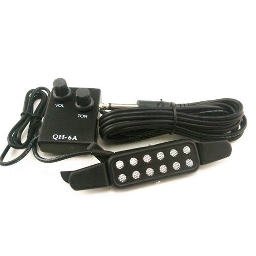 QH QH-6A Acoustic Guitar External Pickup with Volume Tone Control - Reco Music Malaysia