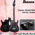Ibanez GSA60-BKN Black Night Electric Guitar with Tremolo Agathis Body HSS Pickup(GSA60BKN) - Reco Music Malaysia