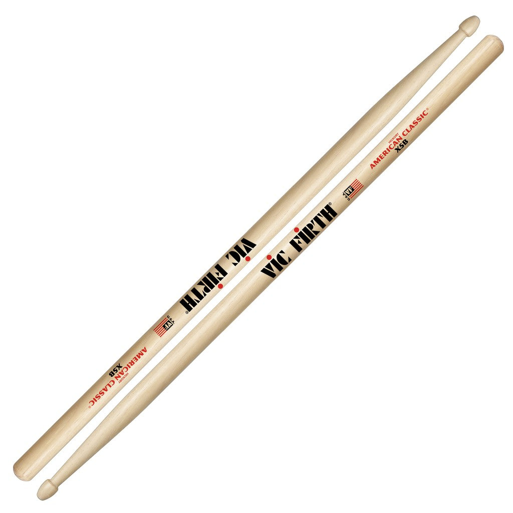 Vic Firth X5B American Classic Hickory Drumstick - Extreme 5B - Wood Tip - Reco Music Malaysia