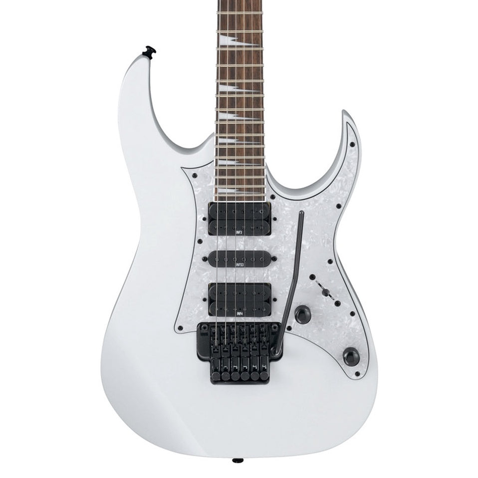 Ibanez RG350DXZ-WH Standard RG Series 24 Frets Electric Guitar Double-Locking Tremolo White (RG350DXZ WH) - Reco Music Malaysia