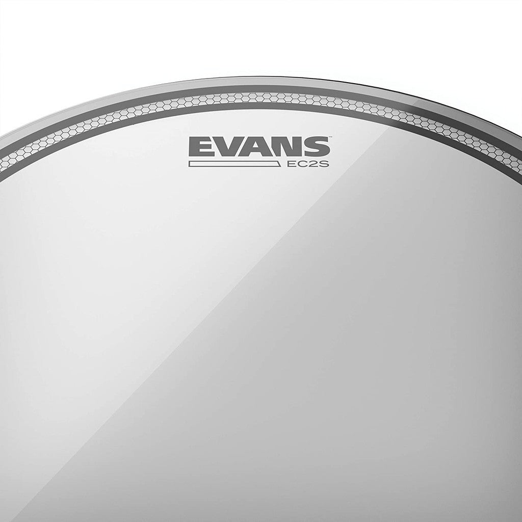 Evans TT12EC2S-B EC2 Clear Tom Drum Head with Sound Shaping Technology - Reco Music Malaysia