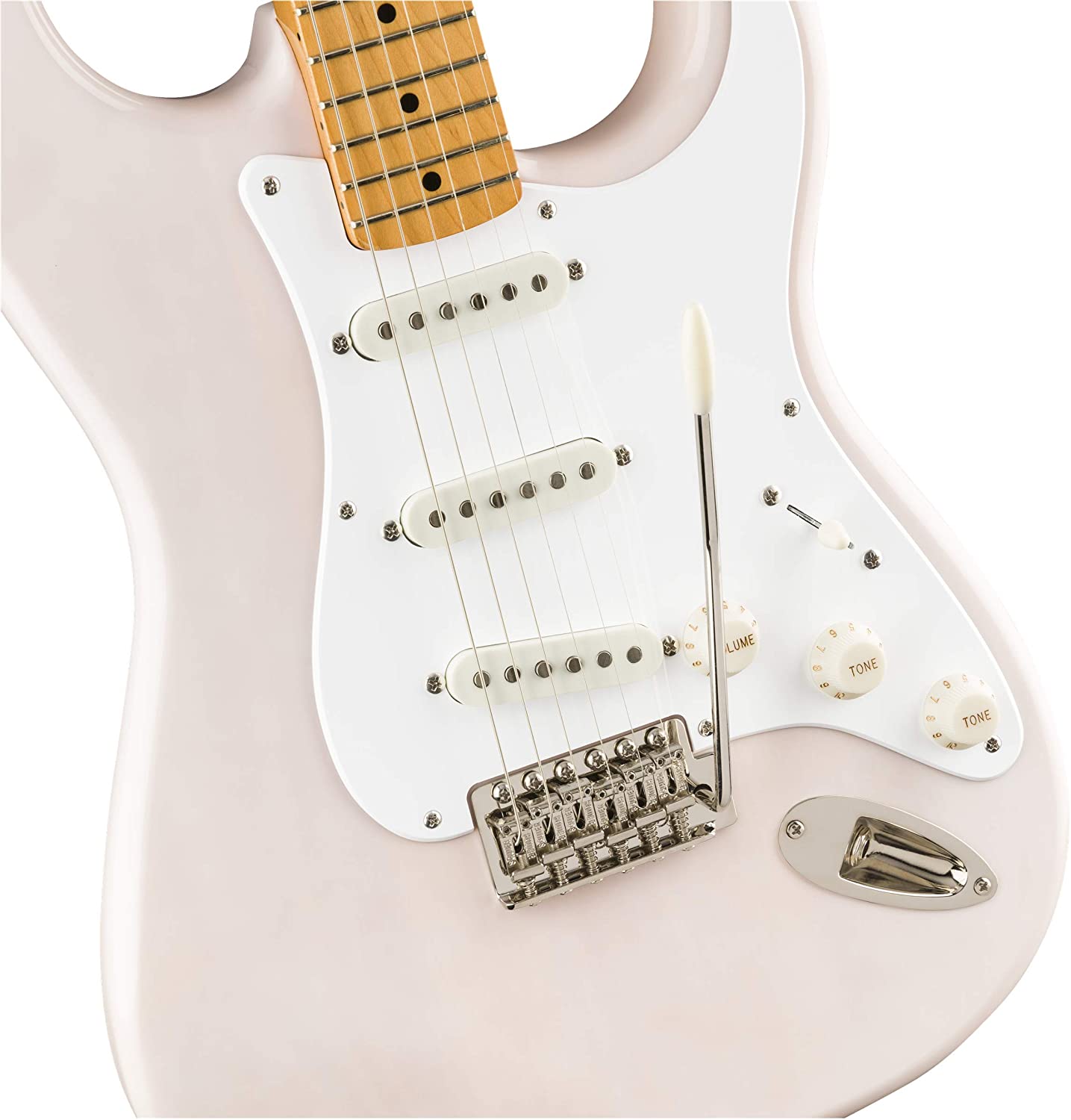 Fender Squier 0374005501 Classic Vibe 50s Stratocaster Electric Guitar White Blonde Maple FB - Reco Music Malaysia