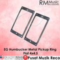 RM 7C/3150-BK Flat Humbucker Metal Pickup Frame Mounting Ring 4mm, Black - Reco Music Malaysia