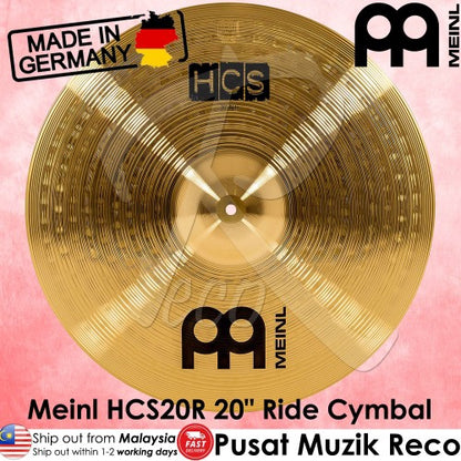 Meinl Cymbal HCS20R 20inch HCS Ride Cymbal For Drum Set - Reco Music Malaysia