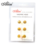 Alice AD-016JP Gold Plated Acoustic Guitar Machine Head SET 3+3 Tuning Peg Tuner Diecast Machine Head 3R3L - Reco Music Malaysia