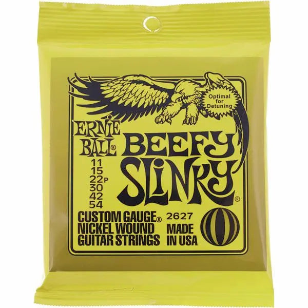 Ernie Ball 2627 Beefy Slinky Nickel Wound Electric Guitar String 1154 | Reco Music Malaysia