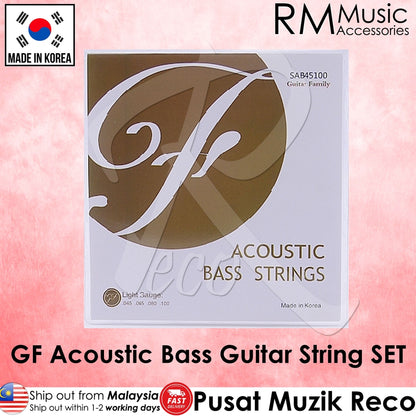 RM GF SAB45100 Acoustic Bass Guitar String SET 4 String 45-100 - Reco Music Malaysia