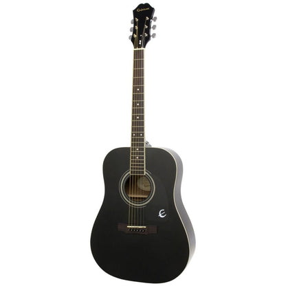 Epiphone DR-100 EB Acoustic Guitar Dreadnought Ebony - Reco Music Malaysia