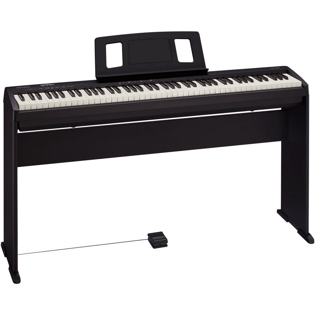 Roland FP-10 FULL SET 88 keys Digital Piano with Bench, Wooden Stand, DP-2 Pedal, Note Stand and Adapter - Reco Music Malaysia