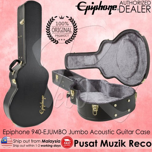 Epiphone 940-EJUMBO Jumbo Acoustic Guitar HardCase - Reco Music Malaysia