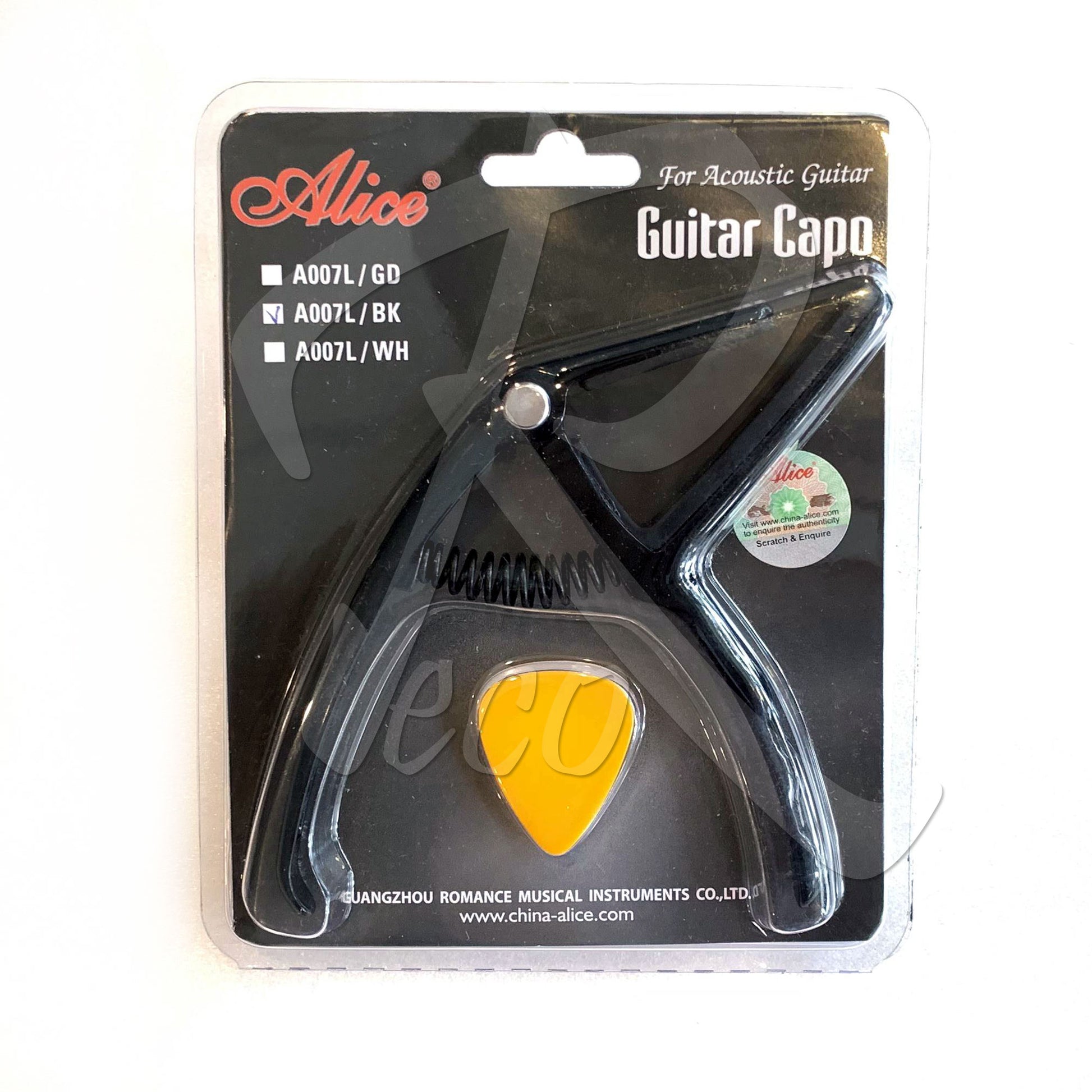 Alice A007L GD Pro-Trigger Acoustic Guitar Capo - Reco Music Malaysia