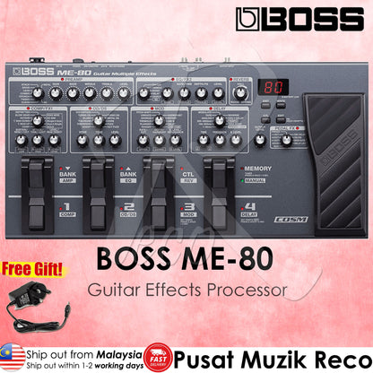 Boss ME-80 Guitar Multi Effects Pedal | Reco Music Malaysia