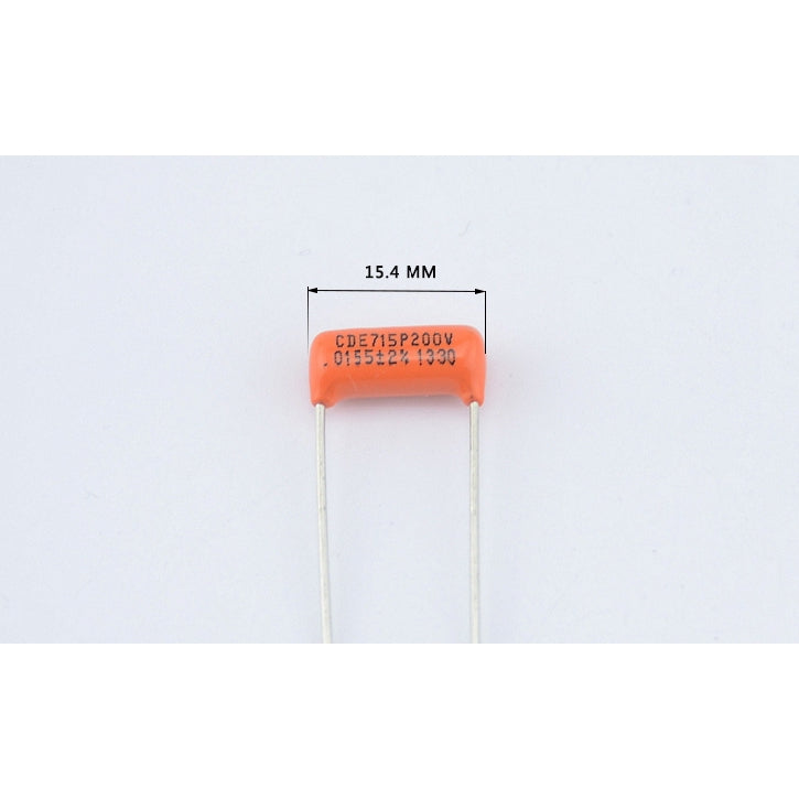 CDE Sprague CDE715P 153J 0.0155UF 200V Guitar Orange Drop Capacitor Tone Caps - Reco Music Malaysia