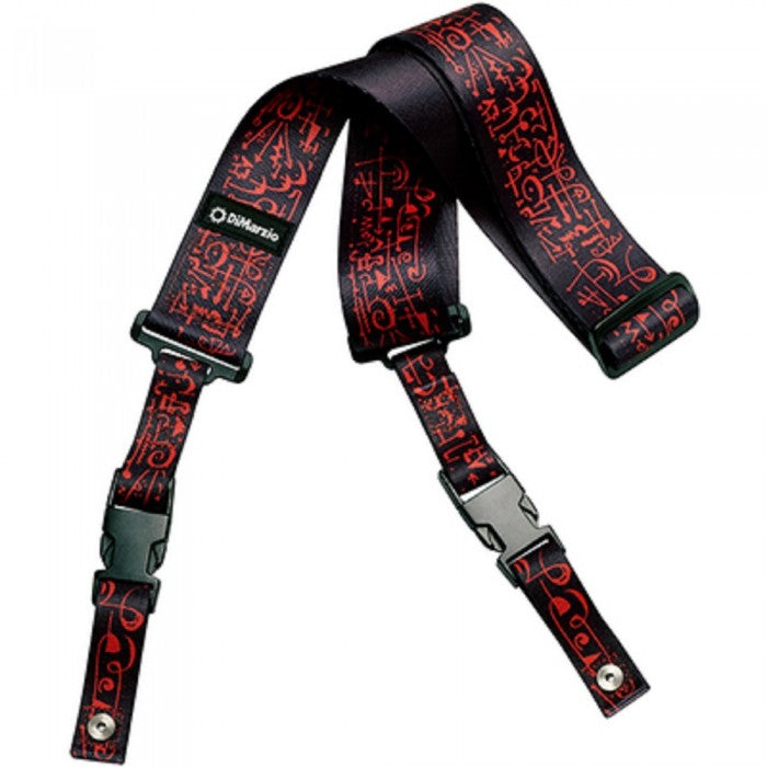 DiMarzio DD2243 Steve Vai ClipLock Signature Art Strap Cliplock Guitar Strap, Black