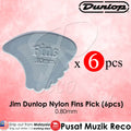 6 x Jim Dunlop Nylon Fins Guitar Pick 0.80mm - Reco Music Malaysia