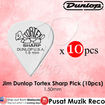 Jim Dunlop Tortex Sharp Guitar Pick 1.50mm - Reco Music Malaysia