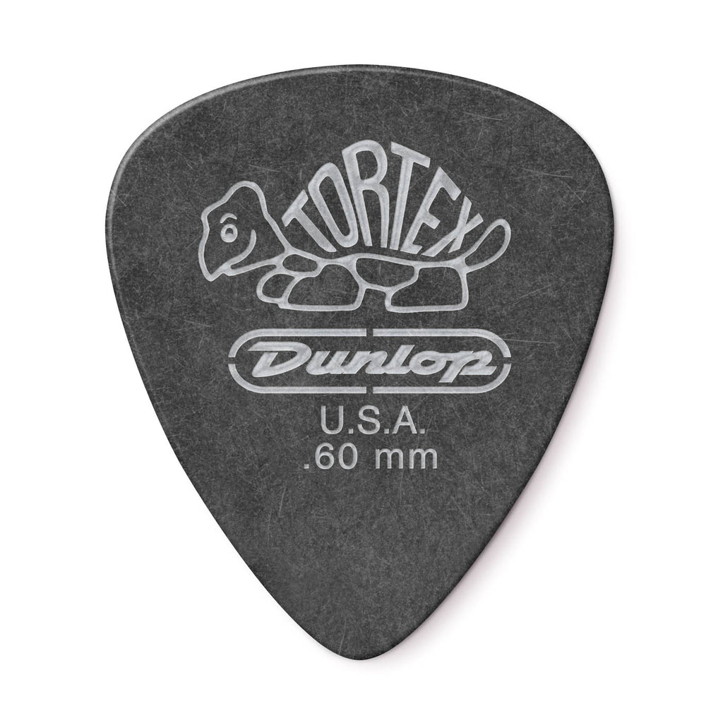 Dunlop 488P.60 Tortex Pitch Black Standard Guitar Picks Player Pack (12pcs) | Reco Music Malaysia