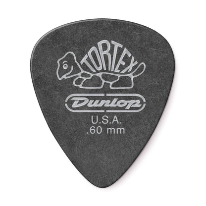Dunlop 488P.60 Tortex Pitch Black Standard Guitar Picks Player Pack (12pcs) | Reco Music Malaysia
