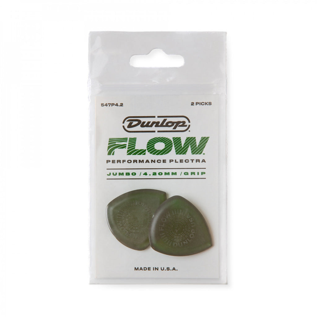 Dunlop 547P4.2 Flow Jumbo Grip Guitar Picks Pack - Reco Music Malaysia